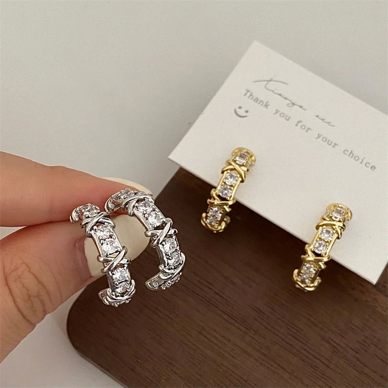 K-Fashion Perlen-Ohrringe mit Zirkonia – Edles Schmuckgeschenk