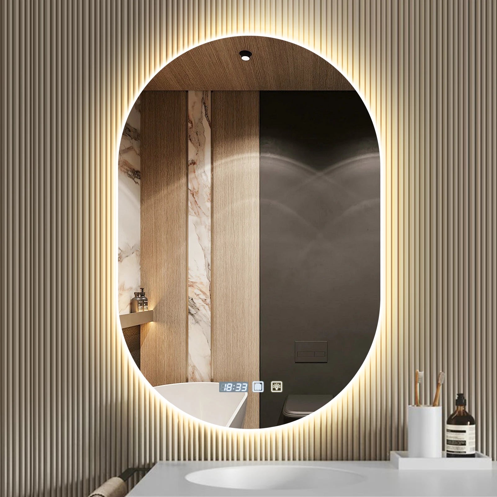 Premium LED-Badspiegel: Anti-Beschlag & Touch