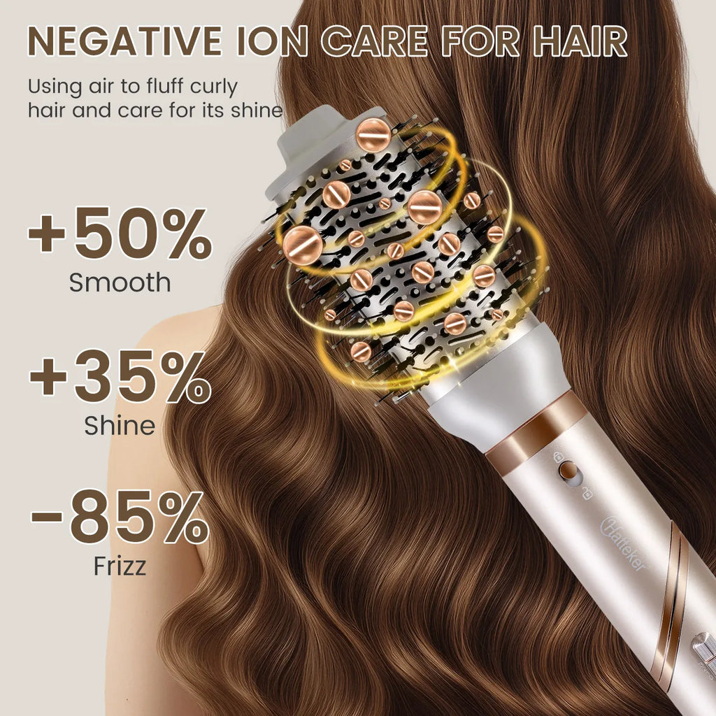 HATTEKER 5-in-1 Profi-Set – Anti-Frizz & Maximales Volumen