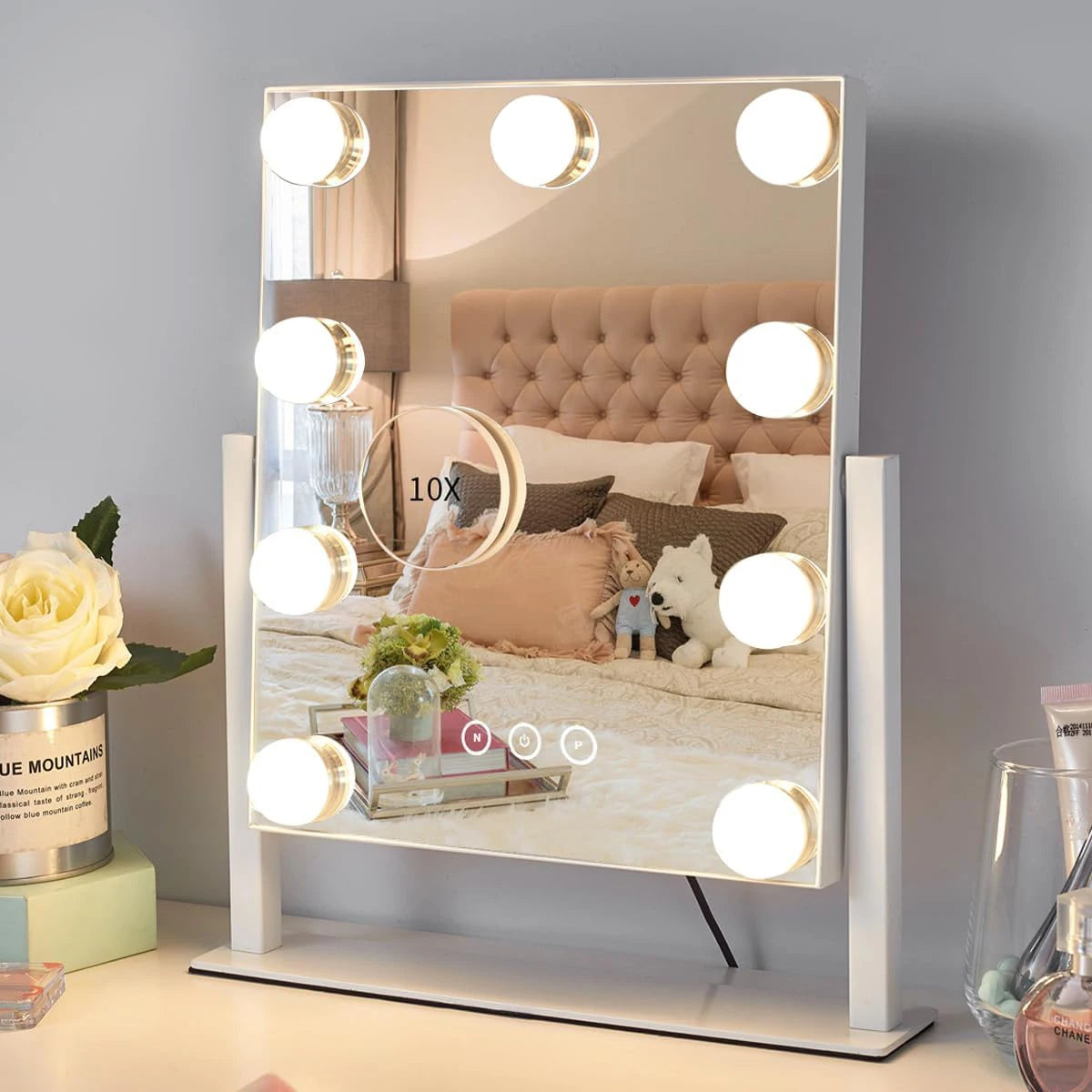 Profi LED-Hollywood Spiegel: Perfektes Make-up Licht