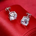 Luxus 2 Karat Moissanit Ohrringe – Funkelnder Hochzeitsschmuck