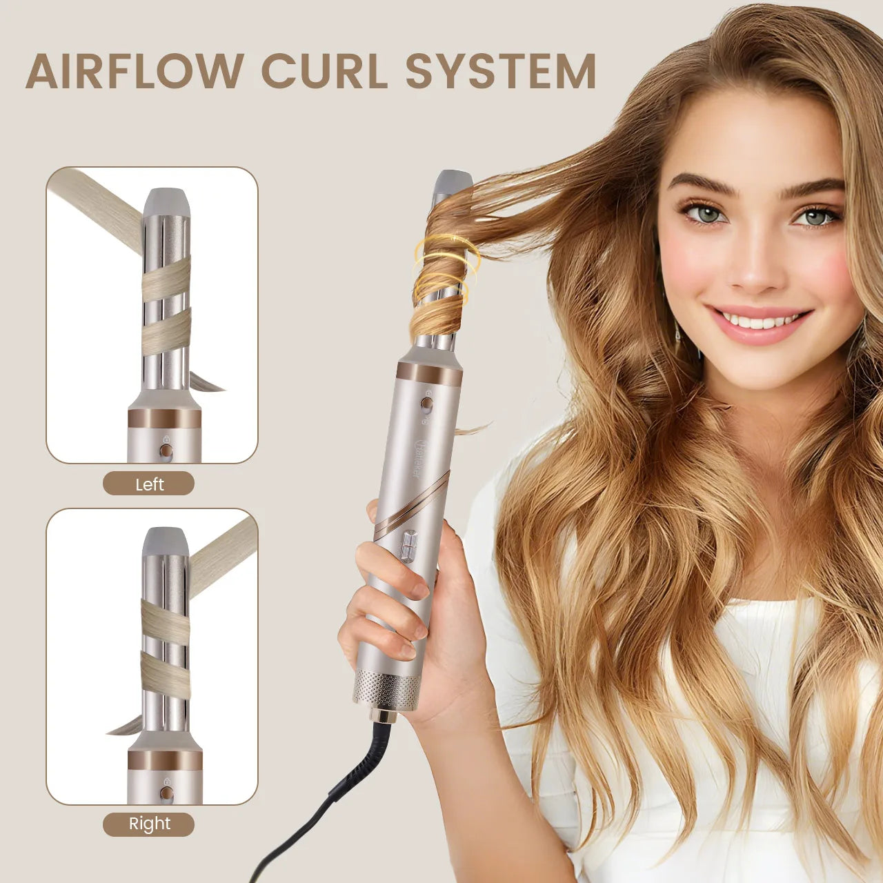 HATTEKER 5-in-1 Profi-Set – Anti-Frizz & Maximales Volumen