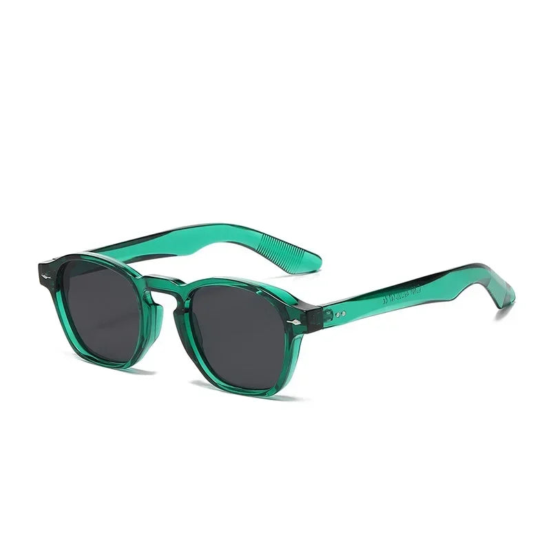 Vintage Eckige Sonnenbrille – Transparente Rahmen & Trend-Farben