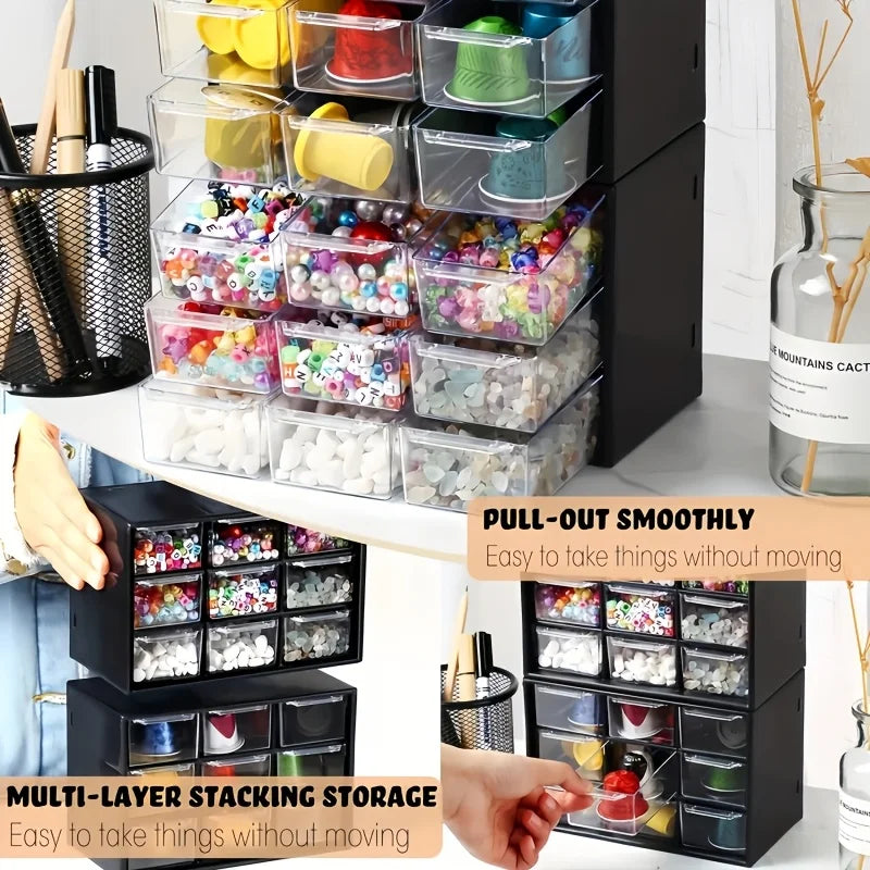Multi-Grid Aufbewahrungsbox für Schmuck & Make-up