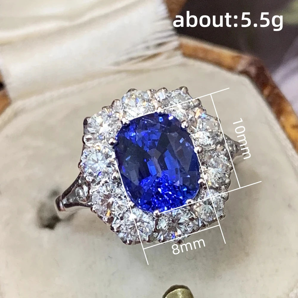 Eleganter Huitan Ring mit Brillantschliff-Optik