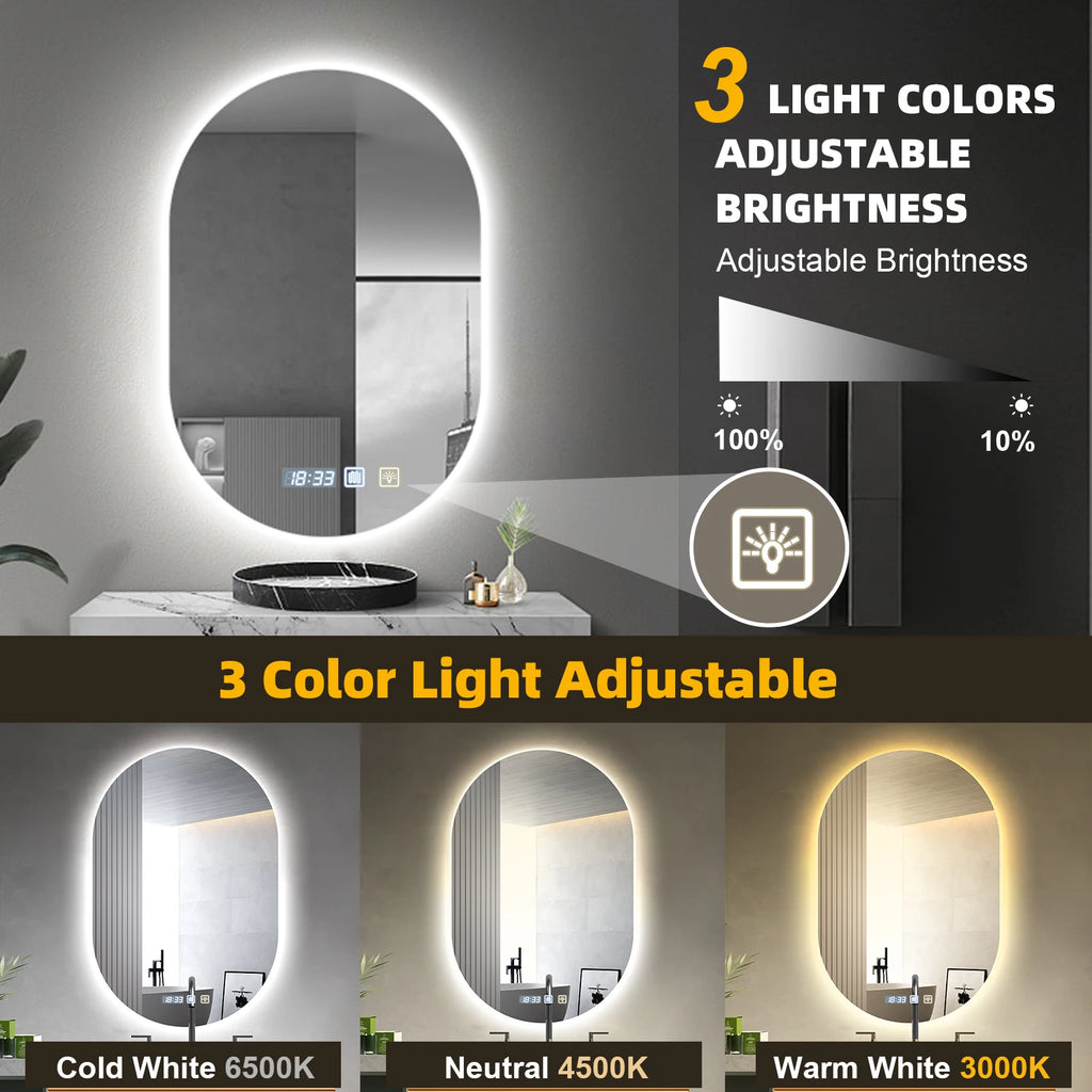 Premium LED-Badspiegel: Anti-Beschlag & Touch