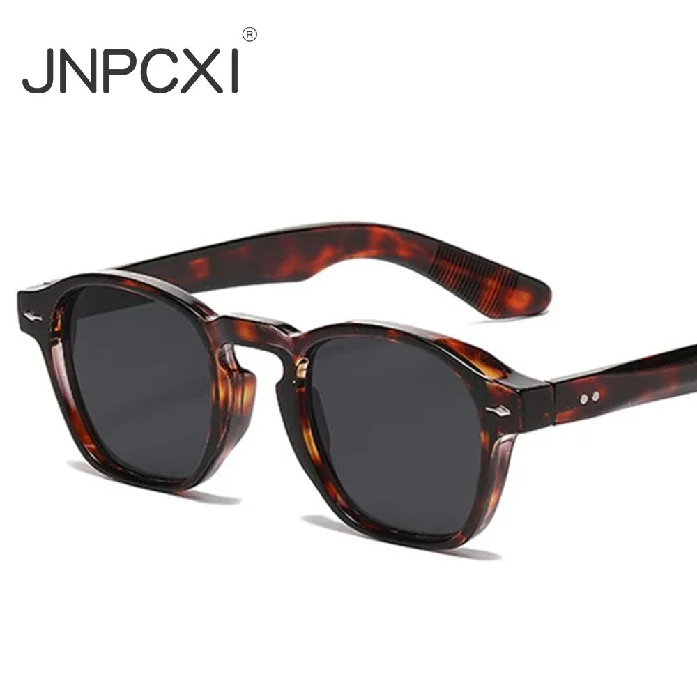 Vintage Eckige Sonnenbrille – Transparente Rahmen & Trend-Farben