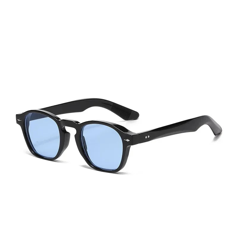 Vintage Eckige Sonnenbrille – Transparente Rahmen & Trend-Farben