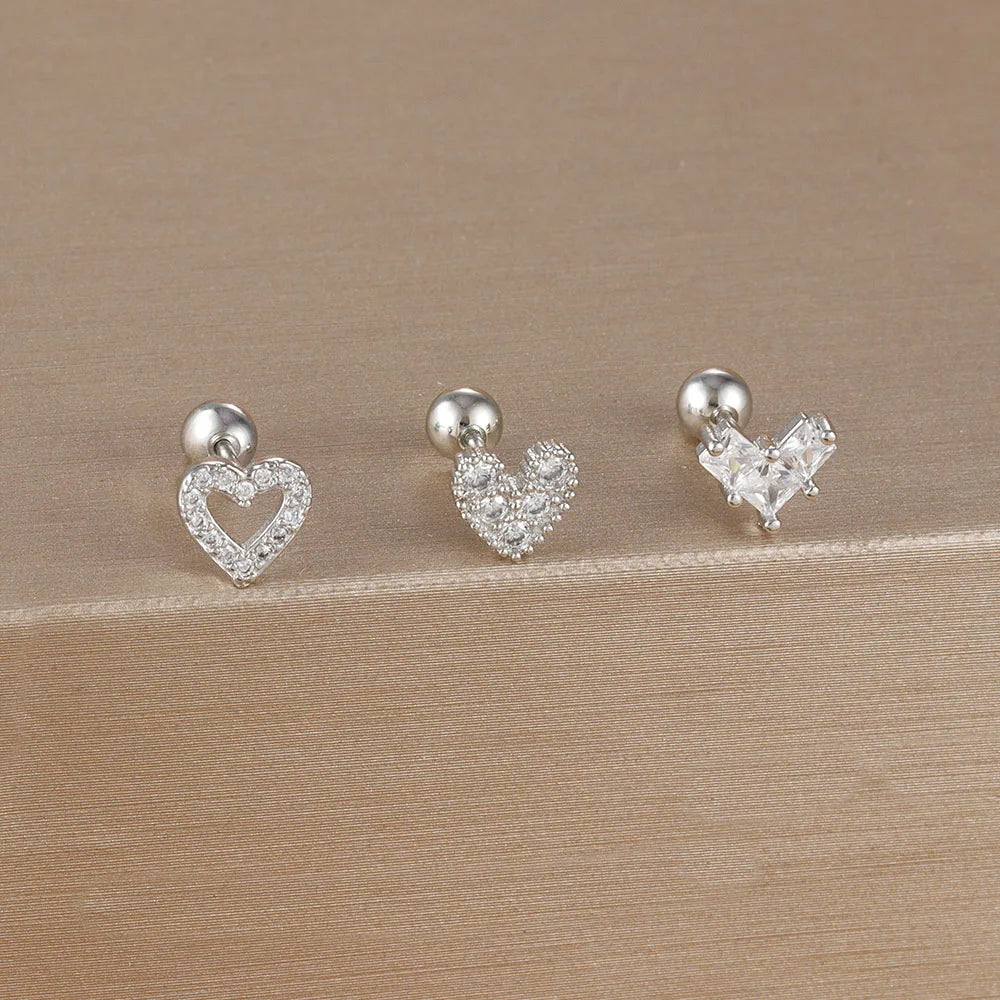 Kronen-Ohrringe Set – 14K Vergoldet & Funkelnde Kristalle