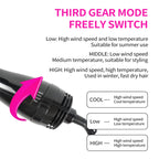 ROFAELEC 2-in-1 Warmluftbürste – Blow-Dry Funktion