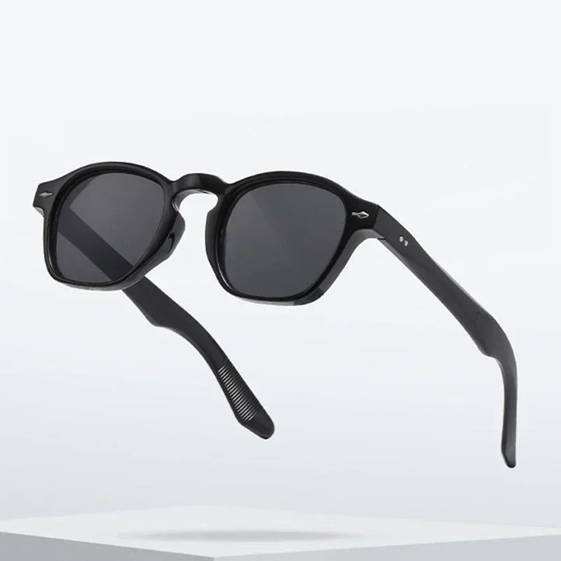 Vintage Eckige Sonnenbrille – Transparente Rahmen & Trend-Farben