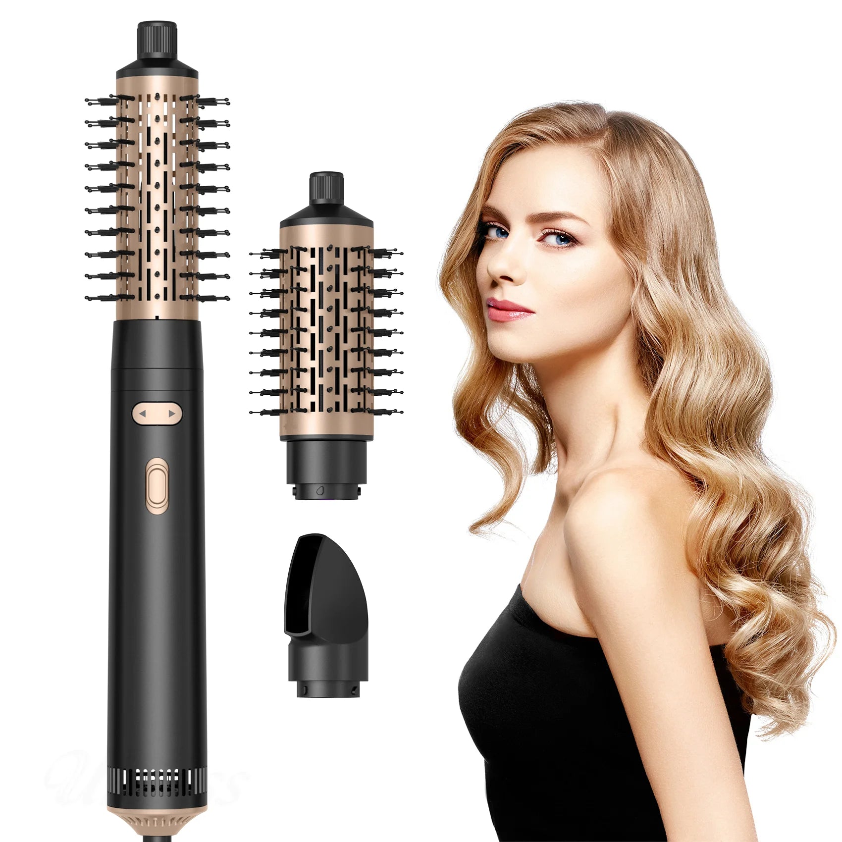 UKLISS 5-in-1 Warmluftbürste – 1000W Profi-Haarstyler für Volumen & Glanz