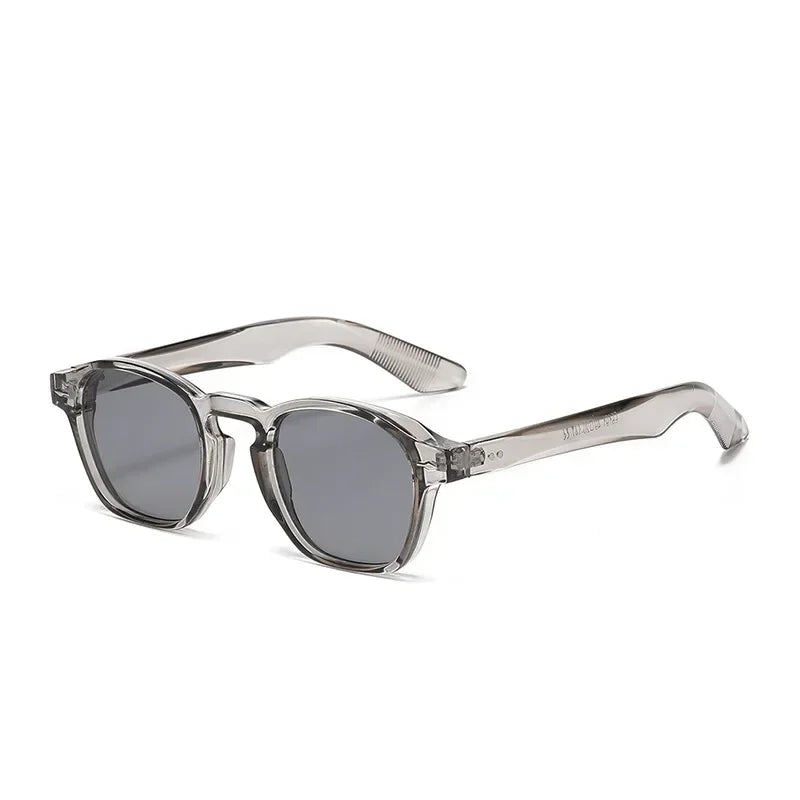 Vintage Eckige Sonnenbrille – Transparente Rahmen & Trend-Farben