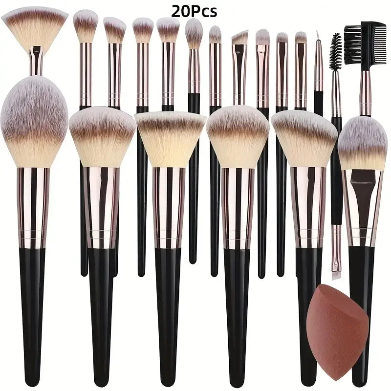Premium Kosmetikpinsel-Set – Perfektes Verblenden & Makelloses Finish