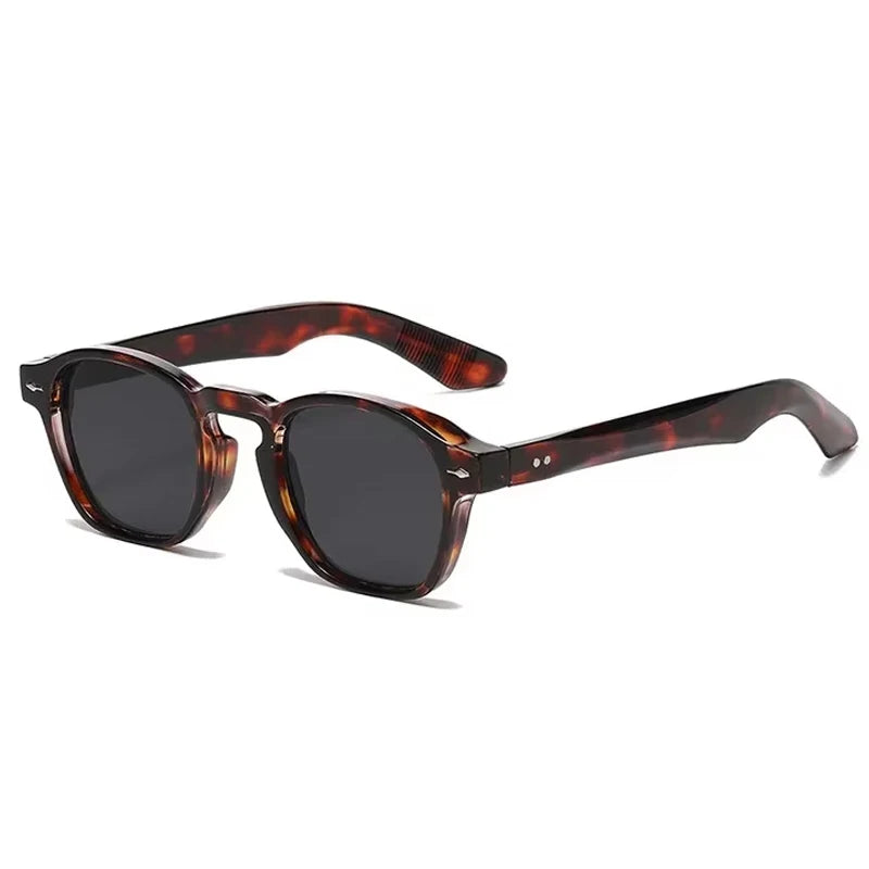 Vintage Eckige Sonnenbrille – Transparente Rahmen & Trend-Farben