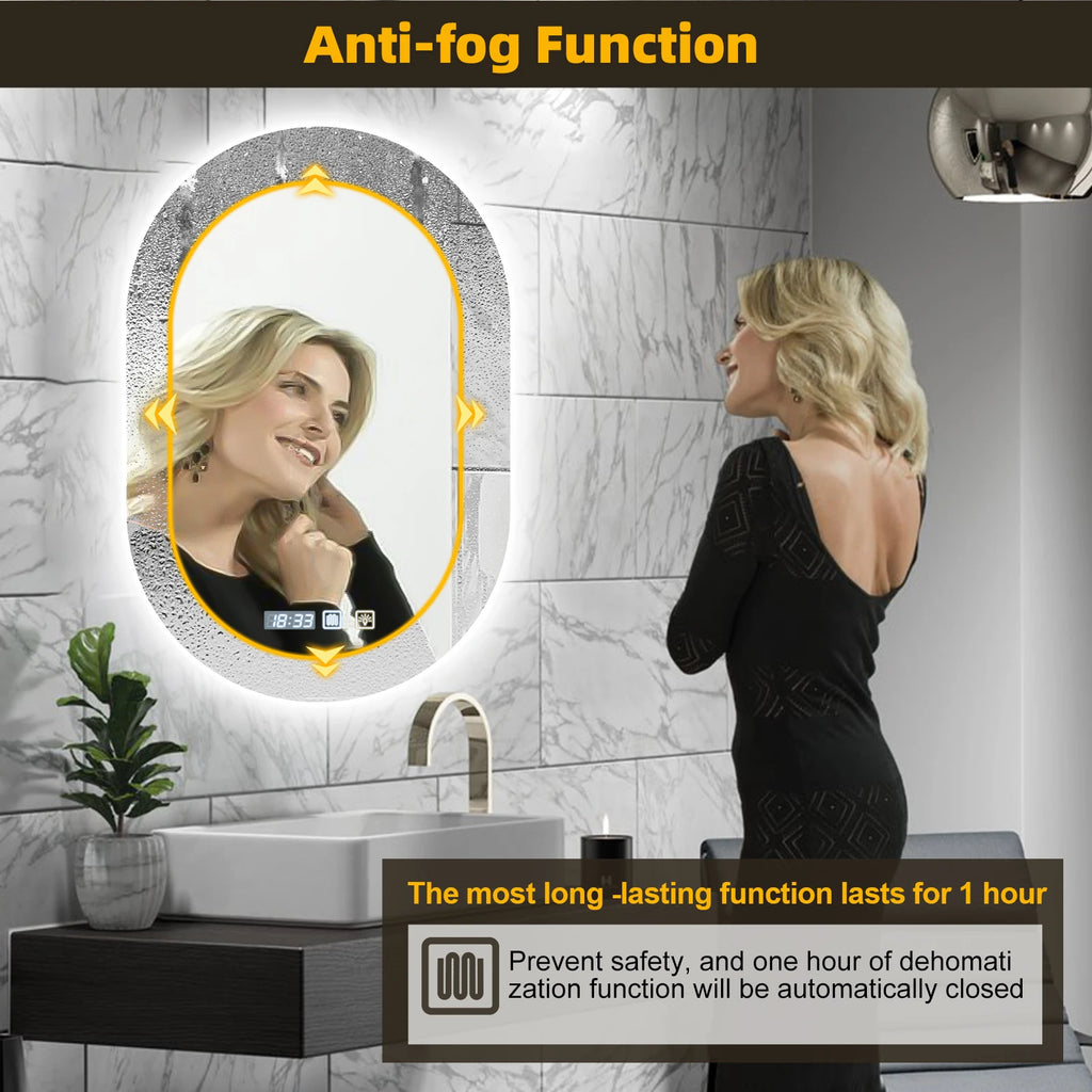 Premium LED-Badspiegel: Anti-Beschlag & Touch