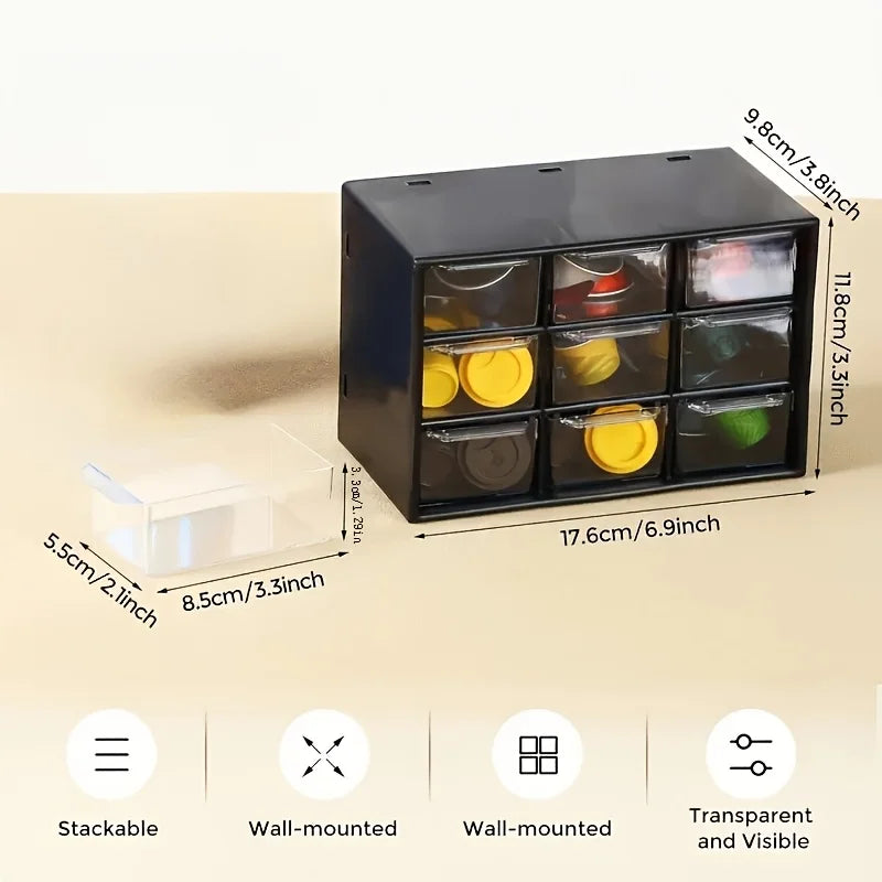 Multi-Grid Aufbewahrungsbox für Schmuck & Make-up