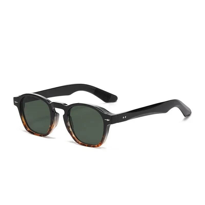 Vintage Eckige Sonnenbrille – Transparente Rahmen & Trend-Farben