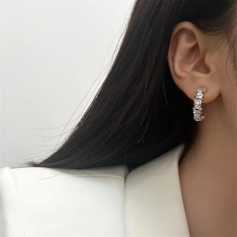 K-Fashion Perlen-Ohrringe mit Zirkonia – Edles Schmuckgeschenk