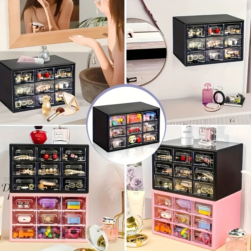 Multi-Grid Aufbewahrungsbox für Schmuck & Make-up