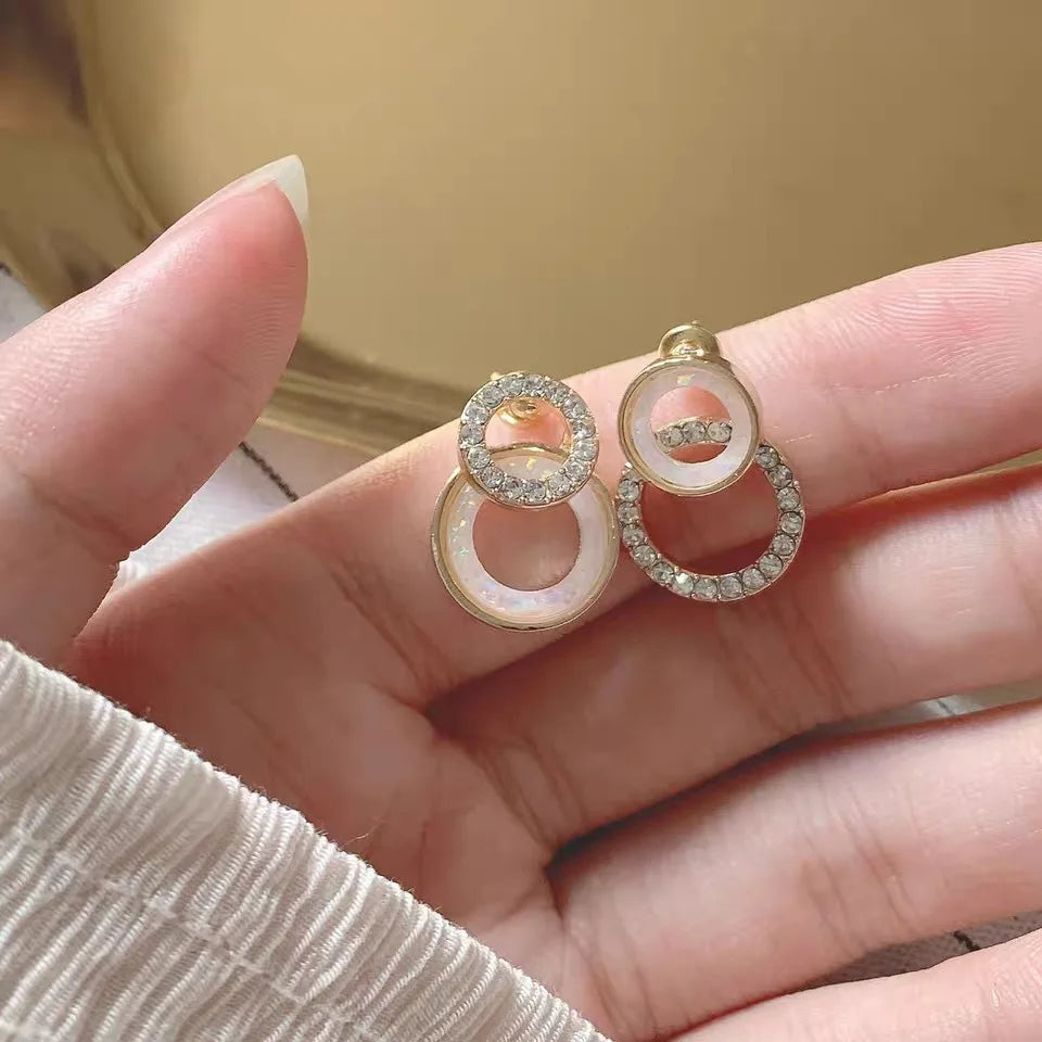 K-Fashion Perlen-Ohrringe mit Zirkonia – Edles Schmuckgeschenk