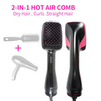 ROFAELEC 2-in-1 Warmluftbürste – Blow-Dry Funktion