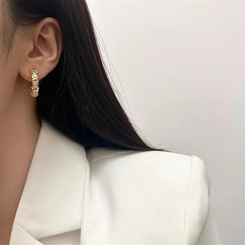 K-Fashion Perlen-Ohrringe mit Zirkonia – Edles Schmuckgeschenk